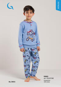 PIGIAMA BAMBINO M/L V20022 Tellini S.r.l. Ingrosso Abbigliamento